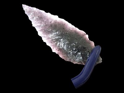 2 1/8" x 3/4" Needle Tip Cascade, Obsidian, Oregon