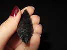 2 1/8" x 3/4" Needle Tip Cascade, Obsidian, OregonImage - 5