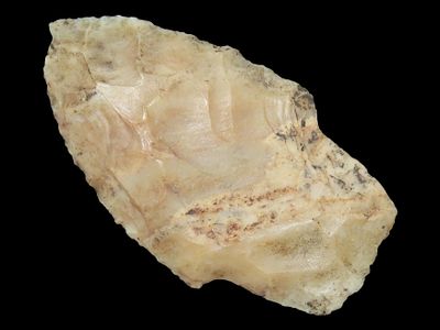 2 7/16" Kaolin Chert Kramer, Woodford Co., Illinois, Ex. Schoon