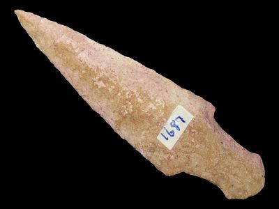 3 13/16" Hanna Northern Point, Dickey & Rogers COA, South Dakota, Found Before the 1960s