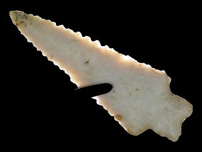 3 3/8" Kirk Serrated, Dickey COA, Illinois, Ex. Jim Lee, Ex. Gary Mumaw