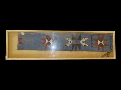 Approximately 3' Crow Beaded Belt, Early 1900s