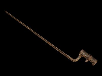 17 1/8" Civil War Bayonet, Recovered at the Shiloh Battlefield