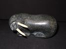 5 3/4" Inuit Carved Walrus Statue, Alaska, Signed by the ArtistImage - 1