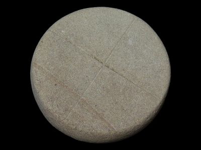 2" Inscribed Discoidal, Motley COA, Adams Co., Ohio