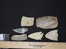 Lot of 2 Heartbreakers and 3 Archaic/Woodland ToolsImage - 1