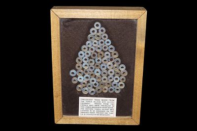 Opalescent Trade Beads, Tunica Village Site, Southeastern Arkansas on the Arkansas River, Circa 1775