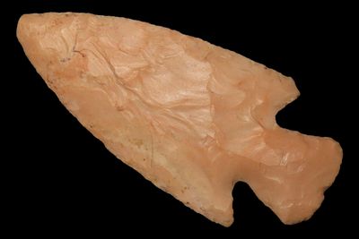 2 7/8" Apple Creek, Heat-Treated Burlington Chert, Found in Illinois