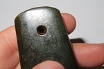 2 3/4" Neolithic Chinese Pendant, Jade/Jadeite, Semi-TranslucentImage - 4