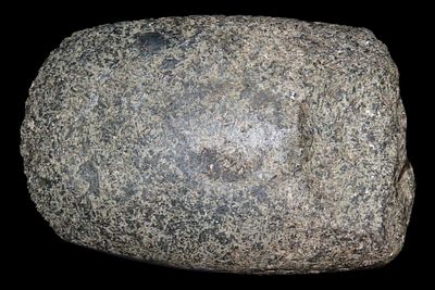 3 1/2" Stone Celt, Wiry Granite, Madison Co., Illinois