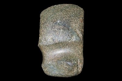 3 1/4" Highly Polished Three Quarter Grooved Pocket Axe, Fluted Top and Bottom, Iowa Co. 