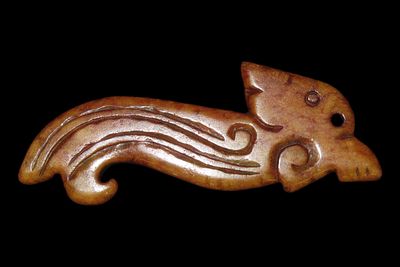 Ancient Chinese Hongshan Culture Jade Effigy Carving/Pendant