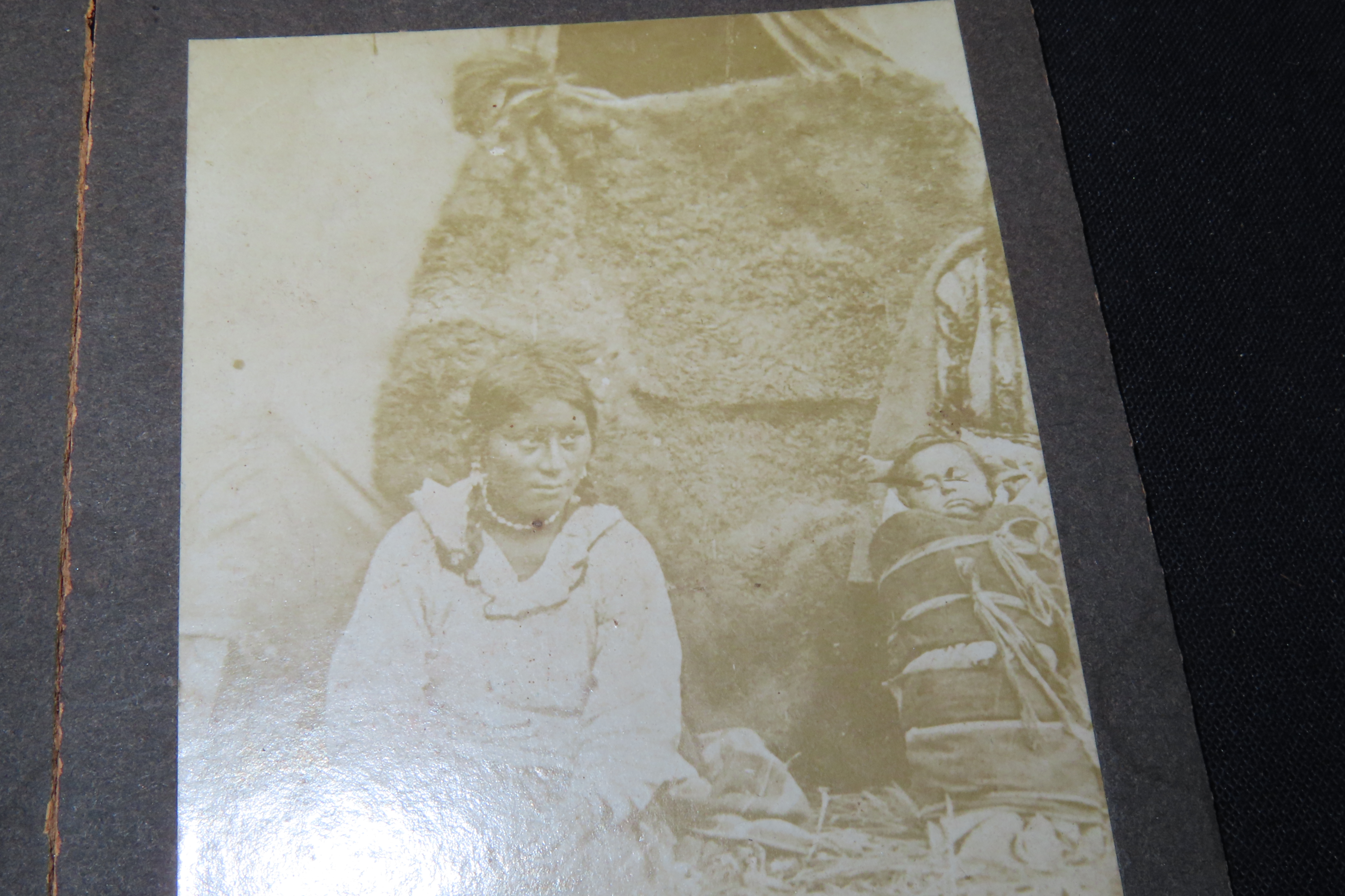 Lot of 2 Early Native American Portrait Photographs