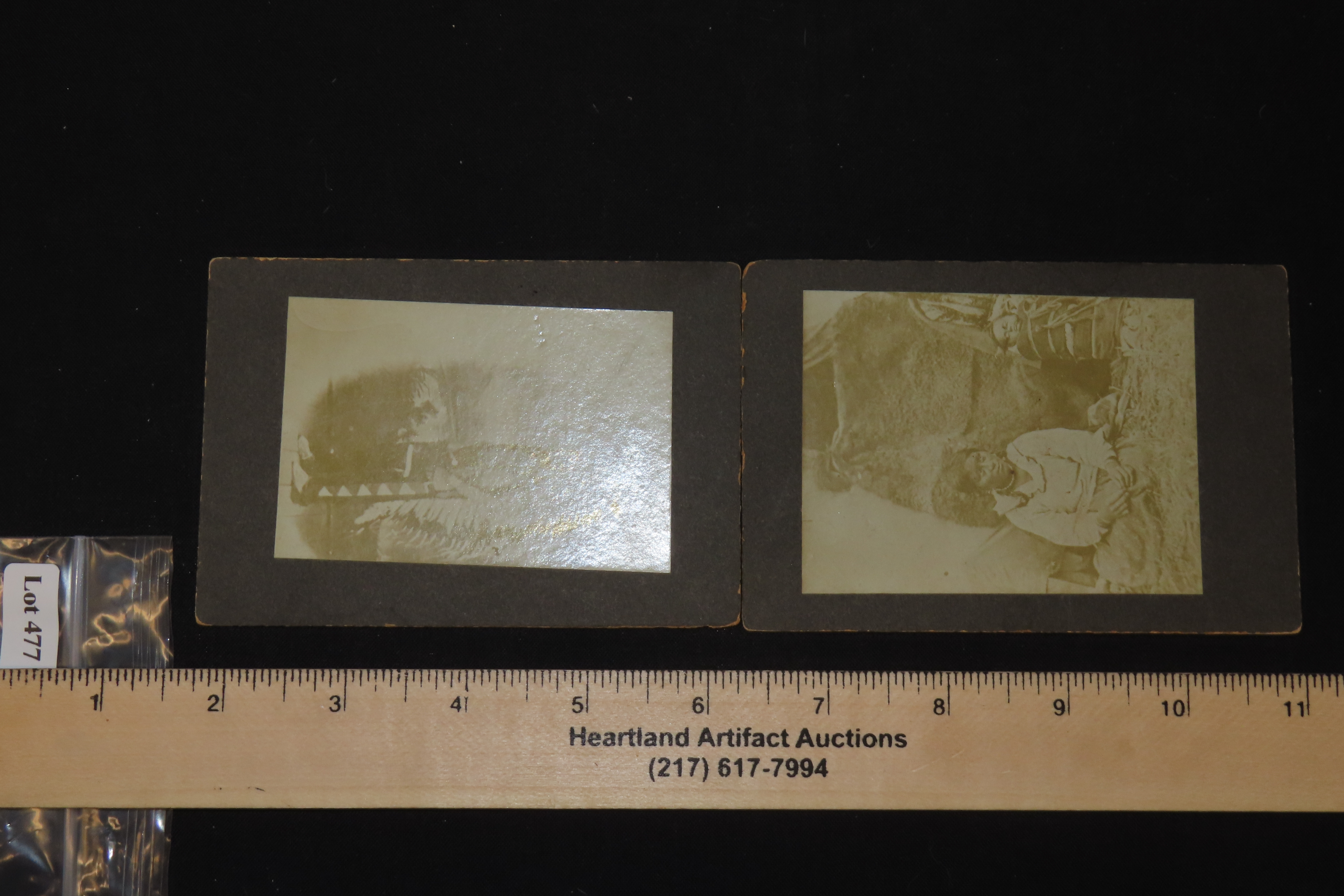 Lot of 2 Early Native American Portrait Photographs