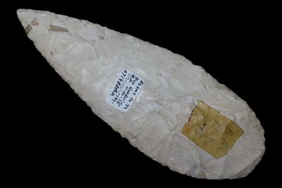 5 1/2" Archaic Blade, Adams Co., Illinois, Ex. Bud Goodwin