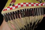 16" Nicely Beaded Native American Pipe BagImage - 5