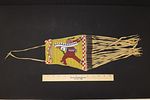 16" Nicely Beaded Native American Pipe BagImage - 6