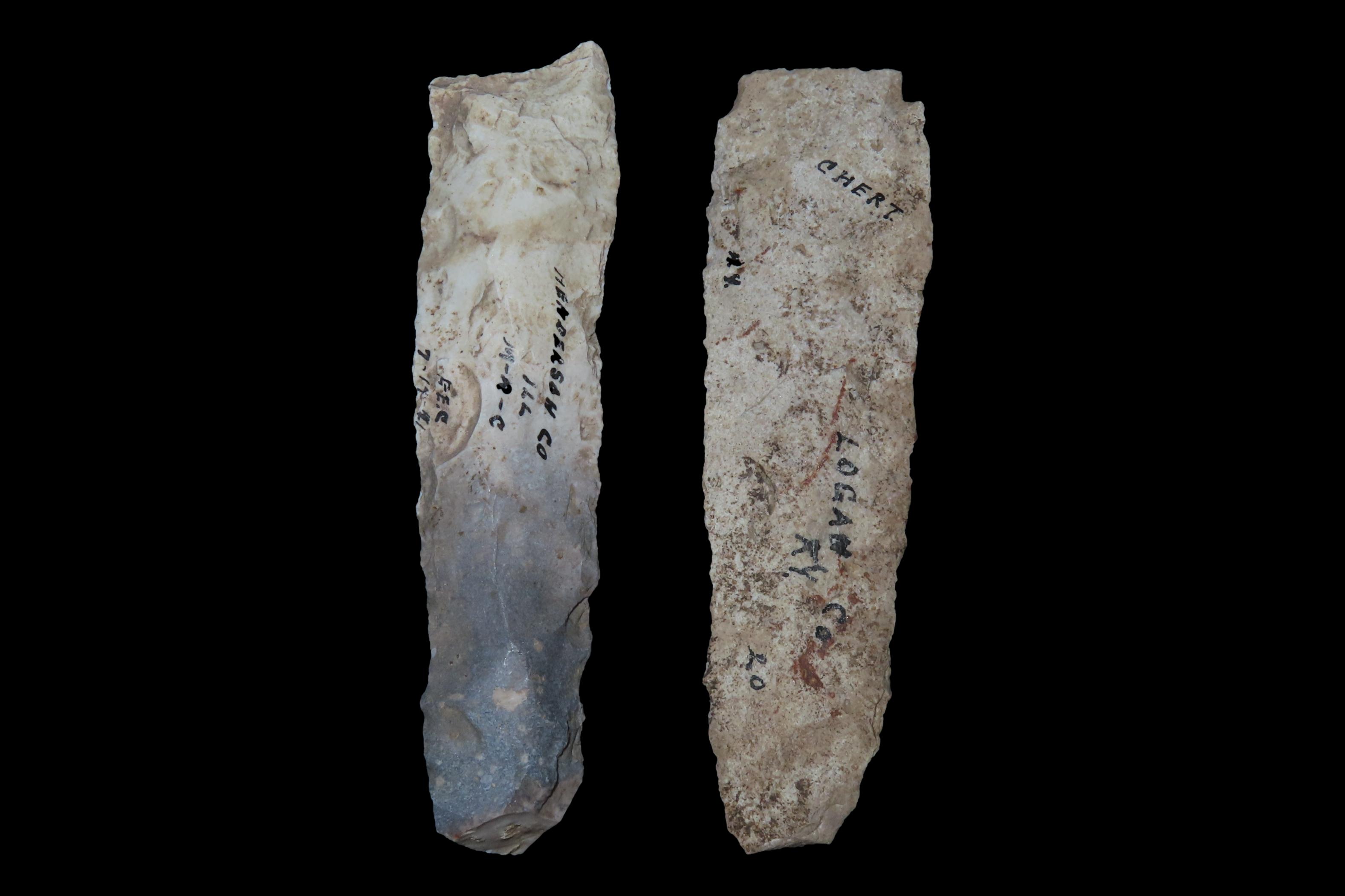 Lot of 2 Archaic Points, Both Nebo Hill Culture