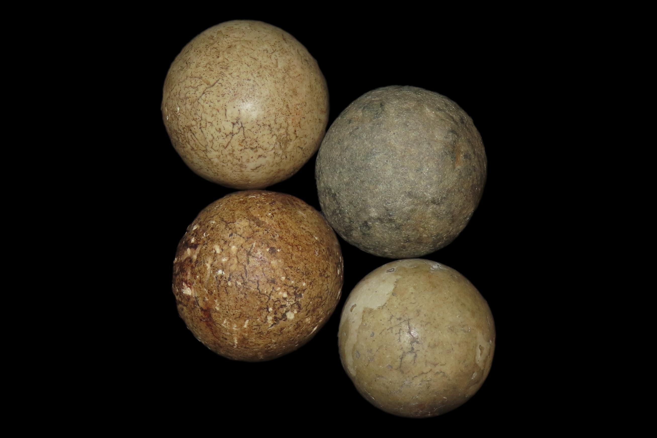 Lot of 4 Game Balls, Found in Iowa