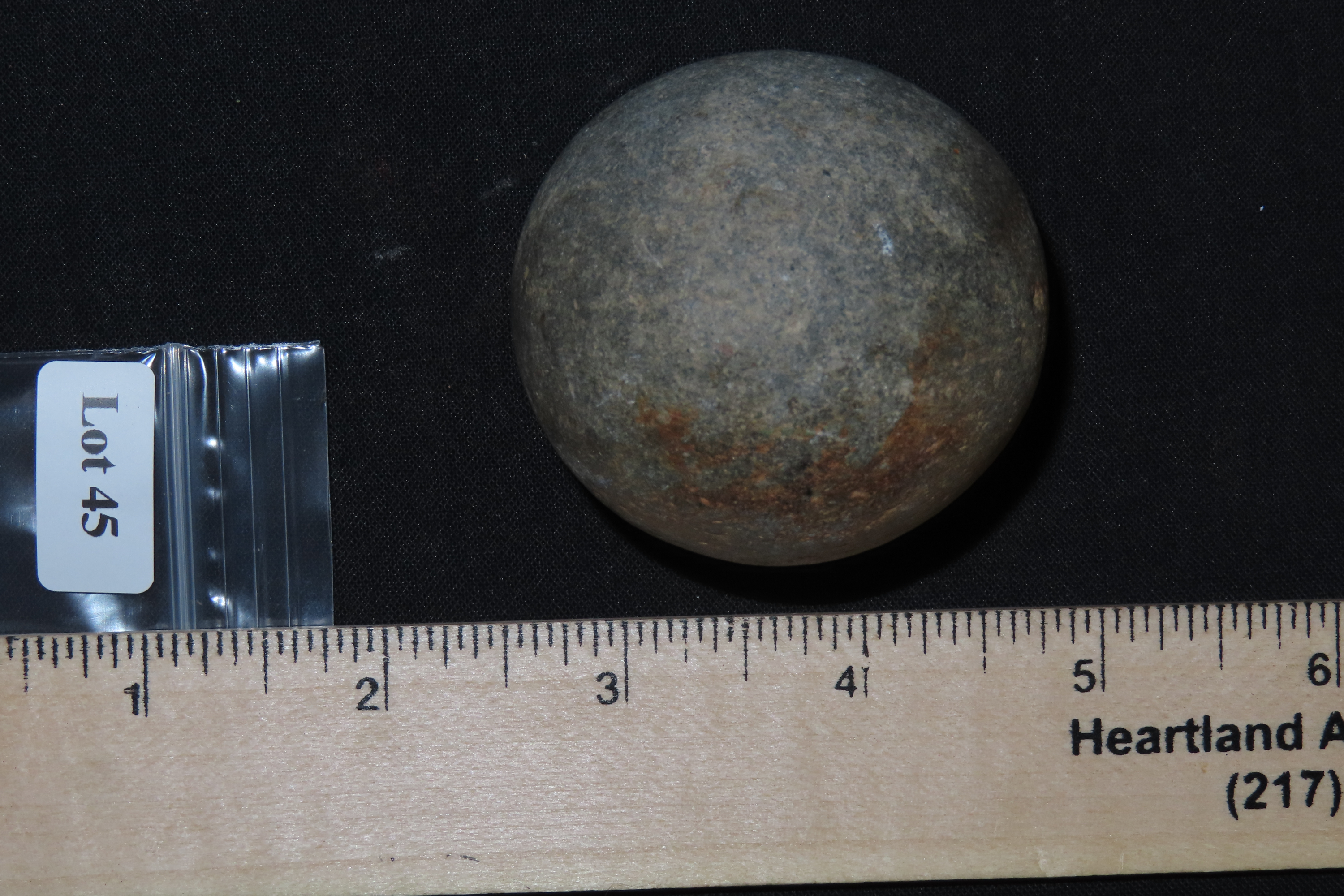 2 1/8" Game Ball, Brown Co., Illinois