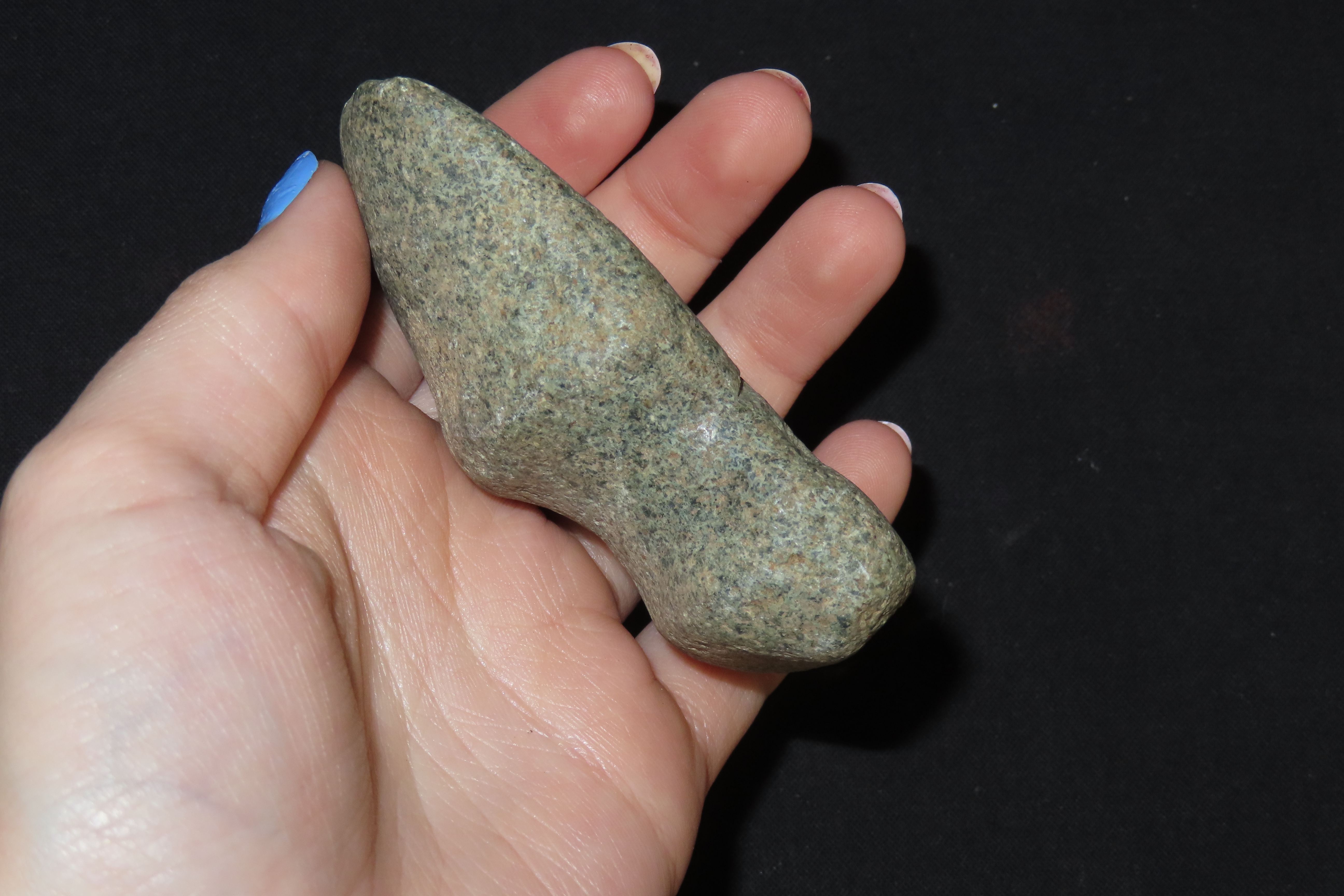 3 3/8" Humped Grooved Adze, Found in Ohio