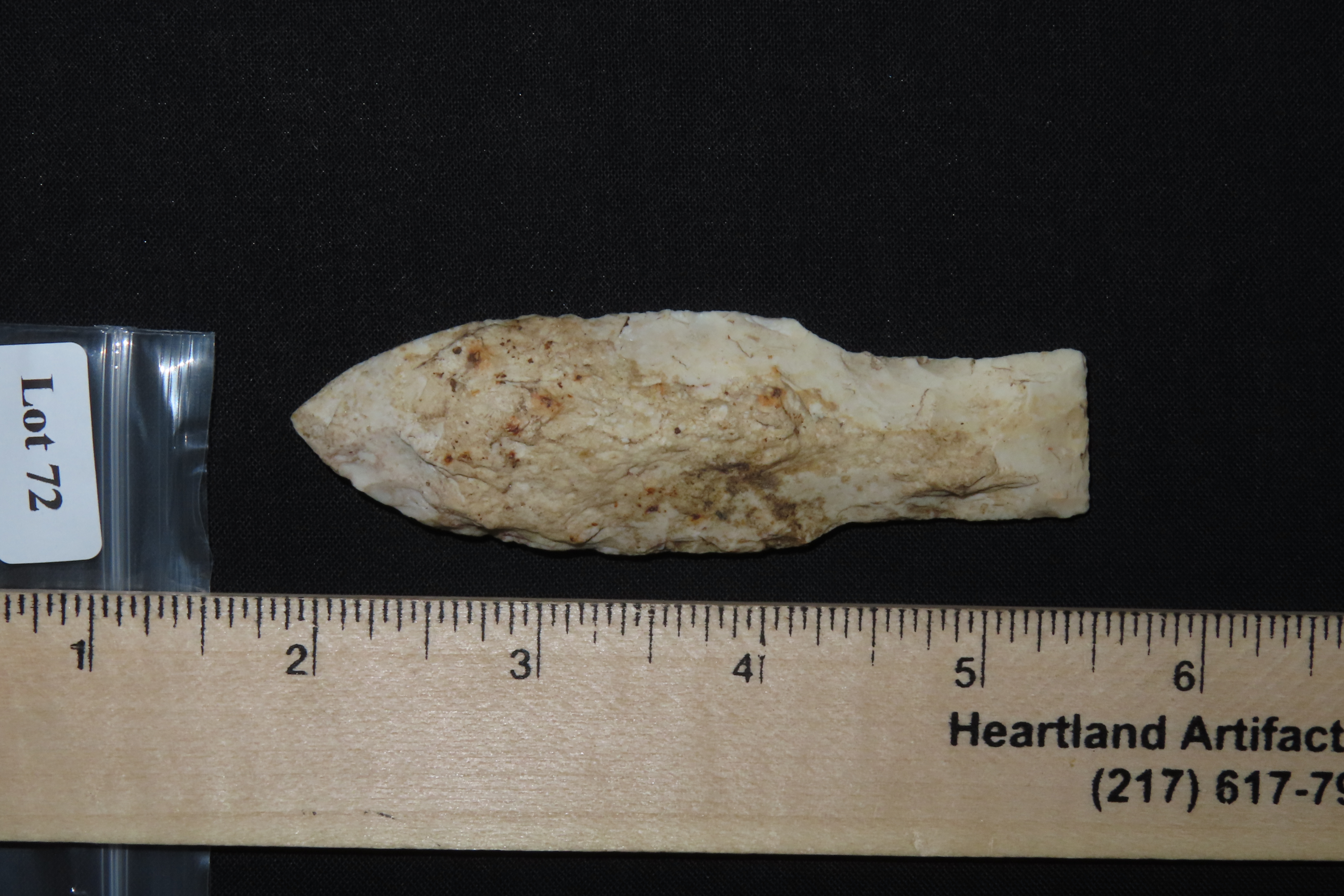 3 5/8" Long Stem Square Point, Clark Co., Illinois