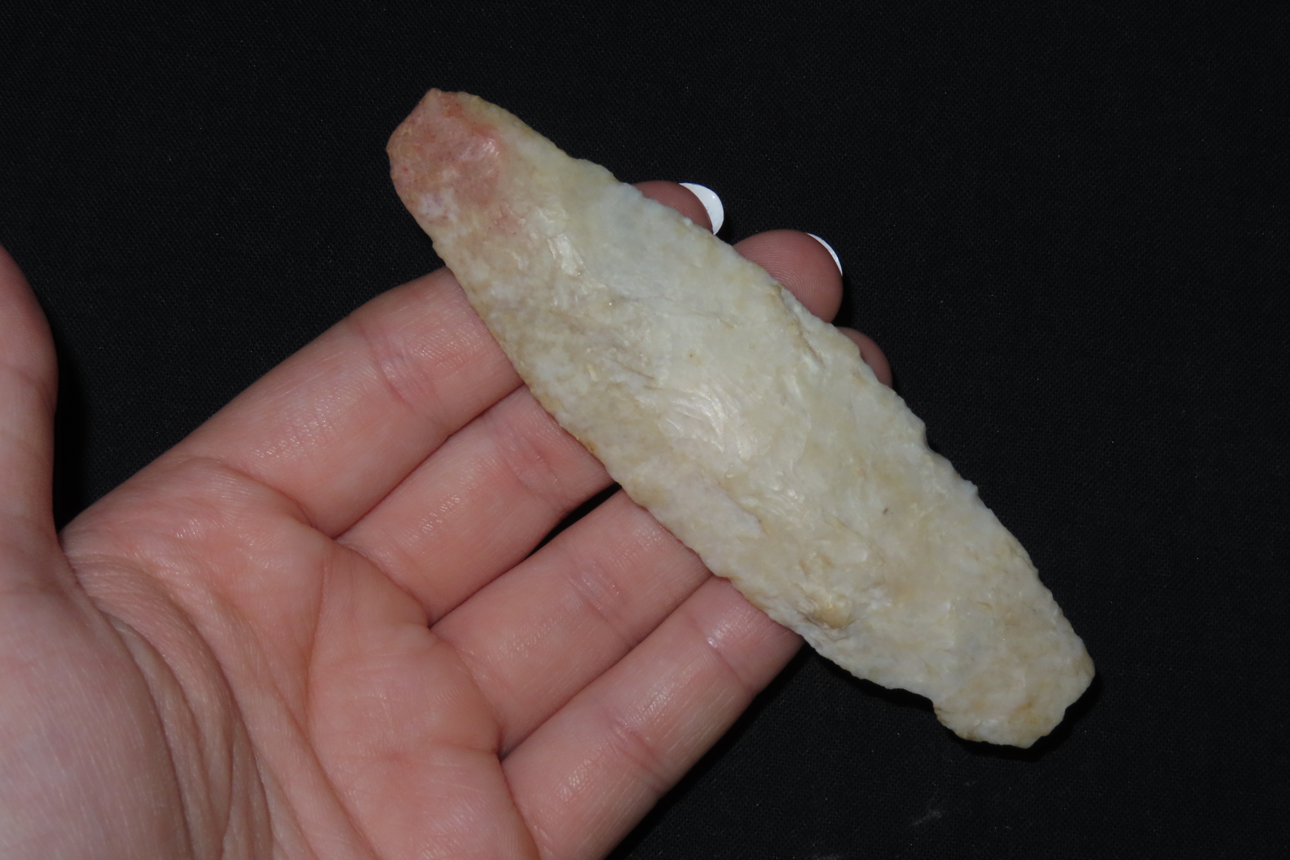 4 1/8" Agate Basin, Found in Iowa