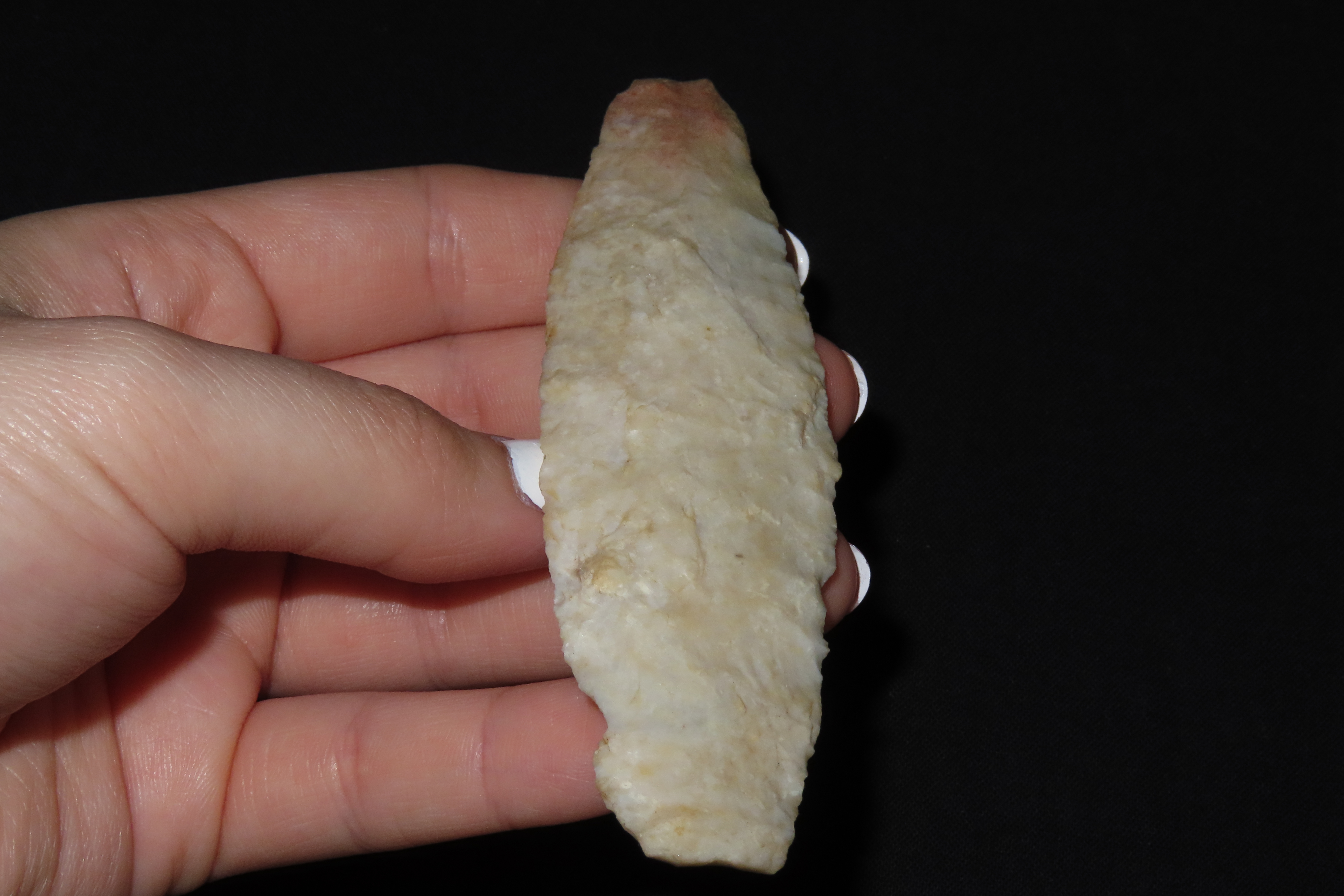 4 1/8" Agate Basin, Found in Iowa