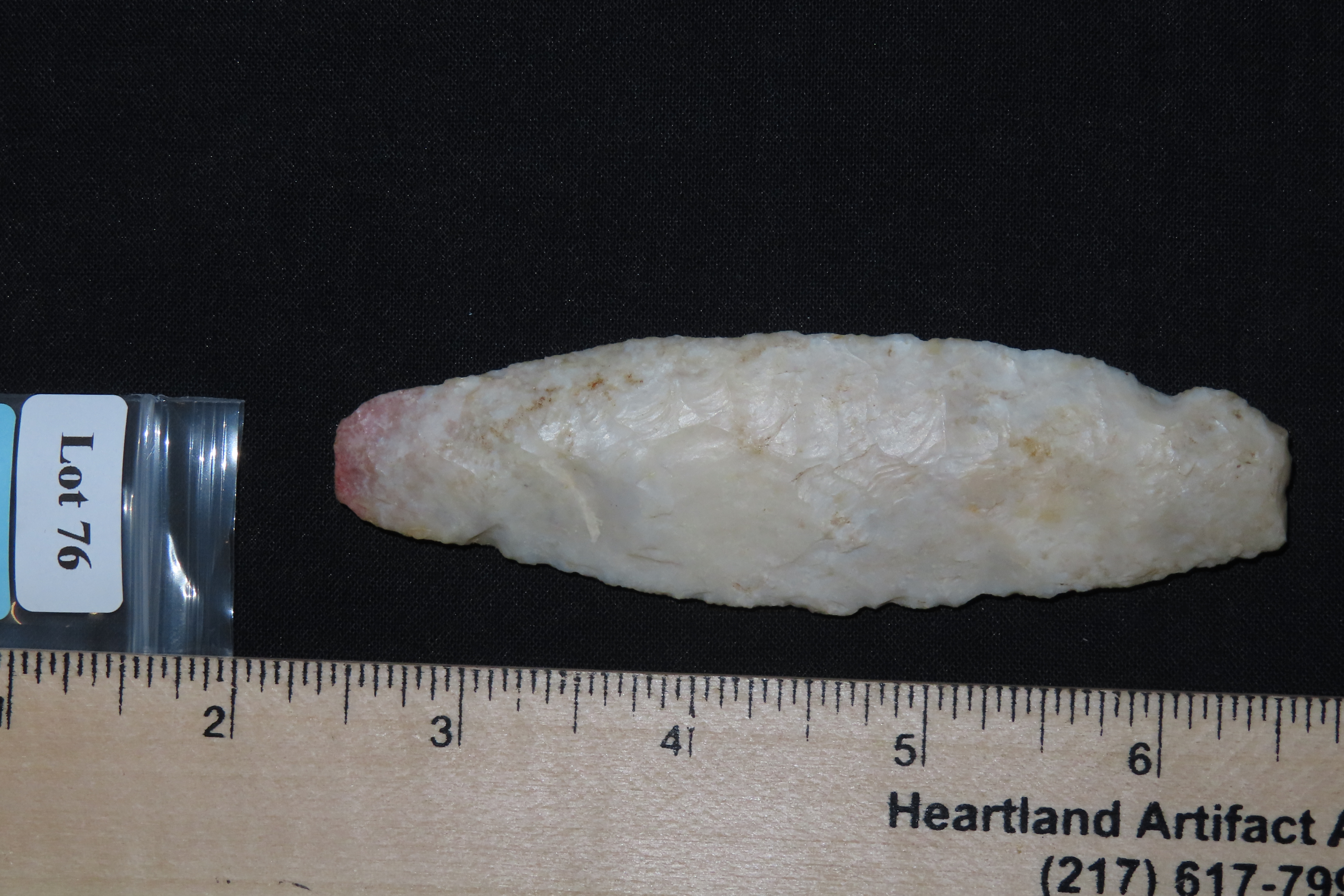 4 1/8" Agate Basin, Found in Iowa