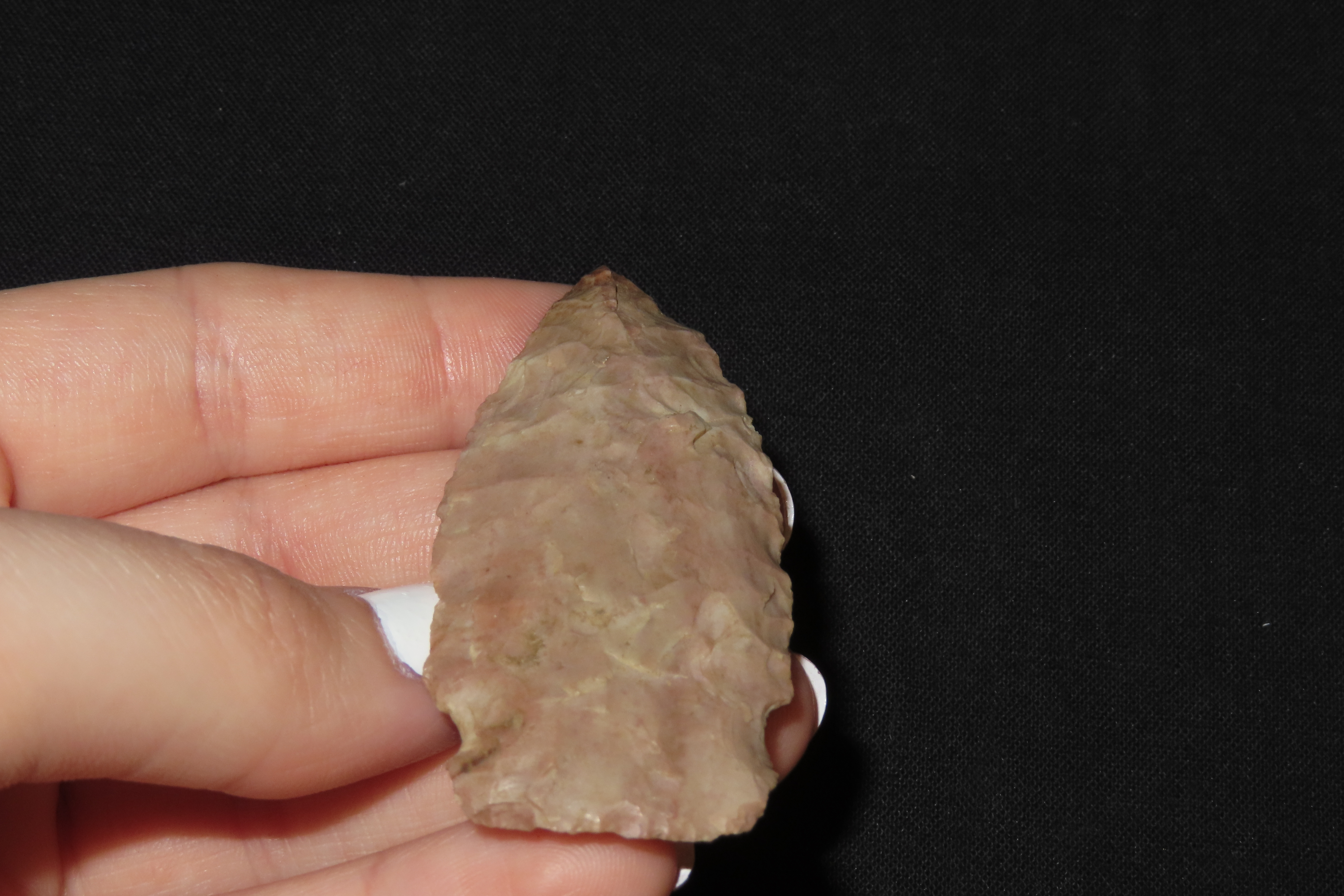 2 1/2" Side Notch Point, Found in Iowa