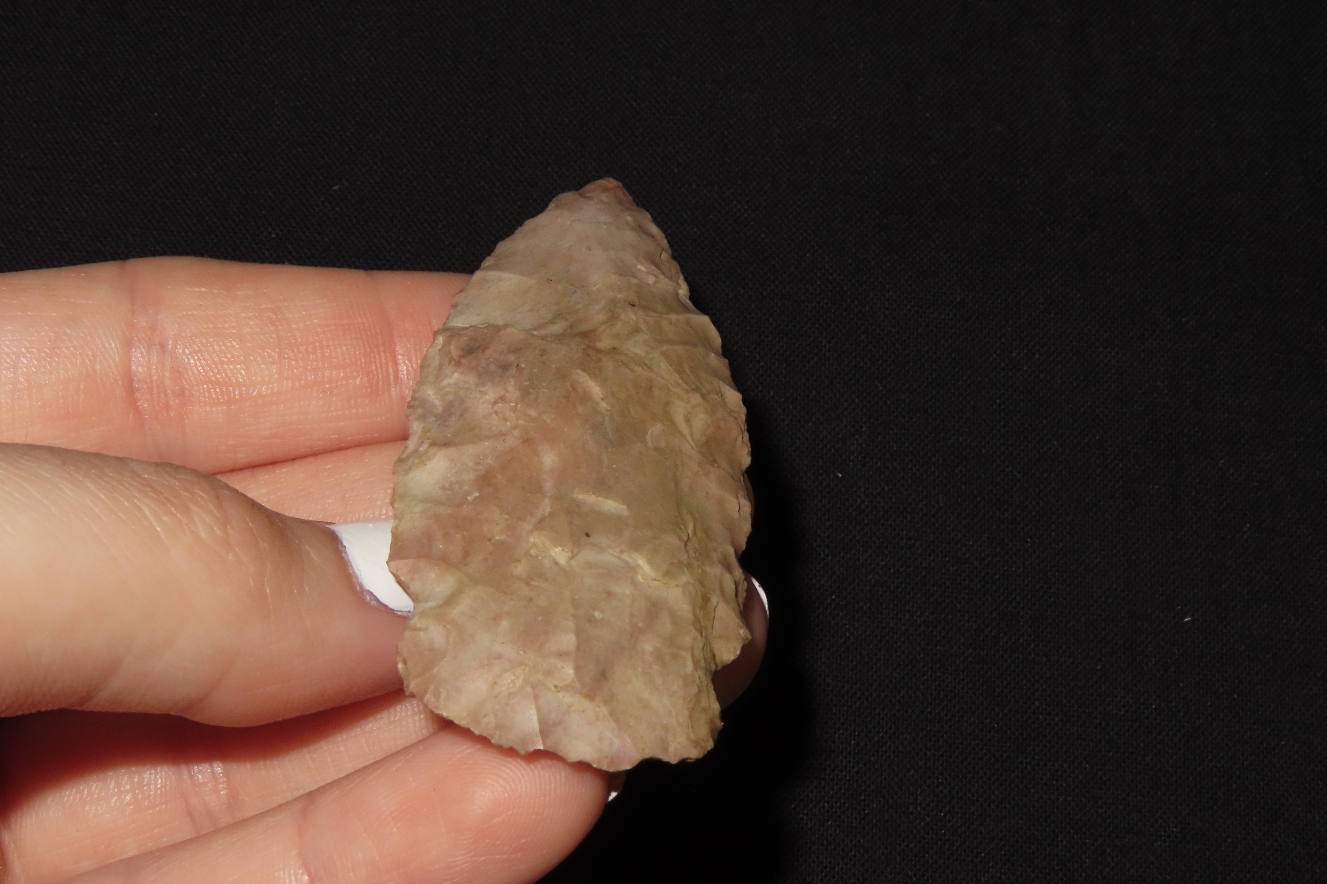 2 1/2" Side Notch Point, Found in Iowa
