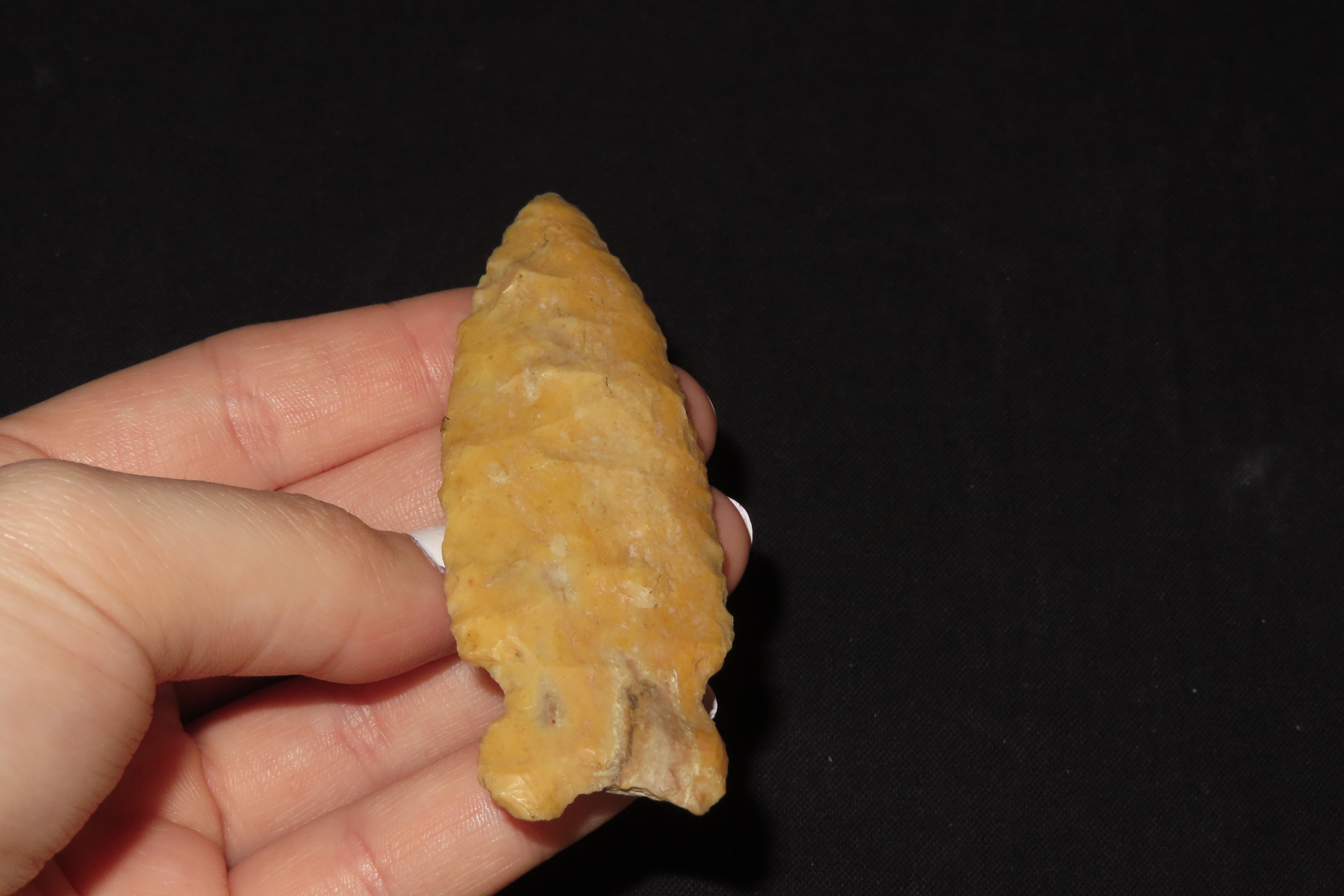 3 1/4" Ocola Point, Creek Stained, Scott Co., Illinois