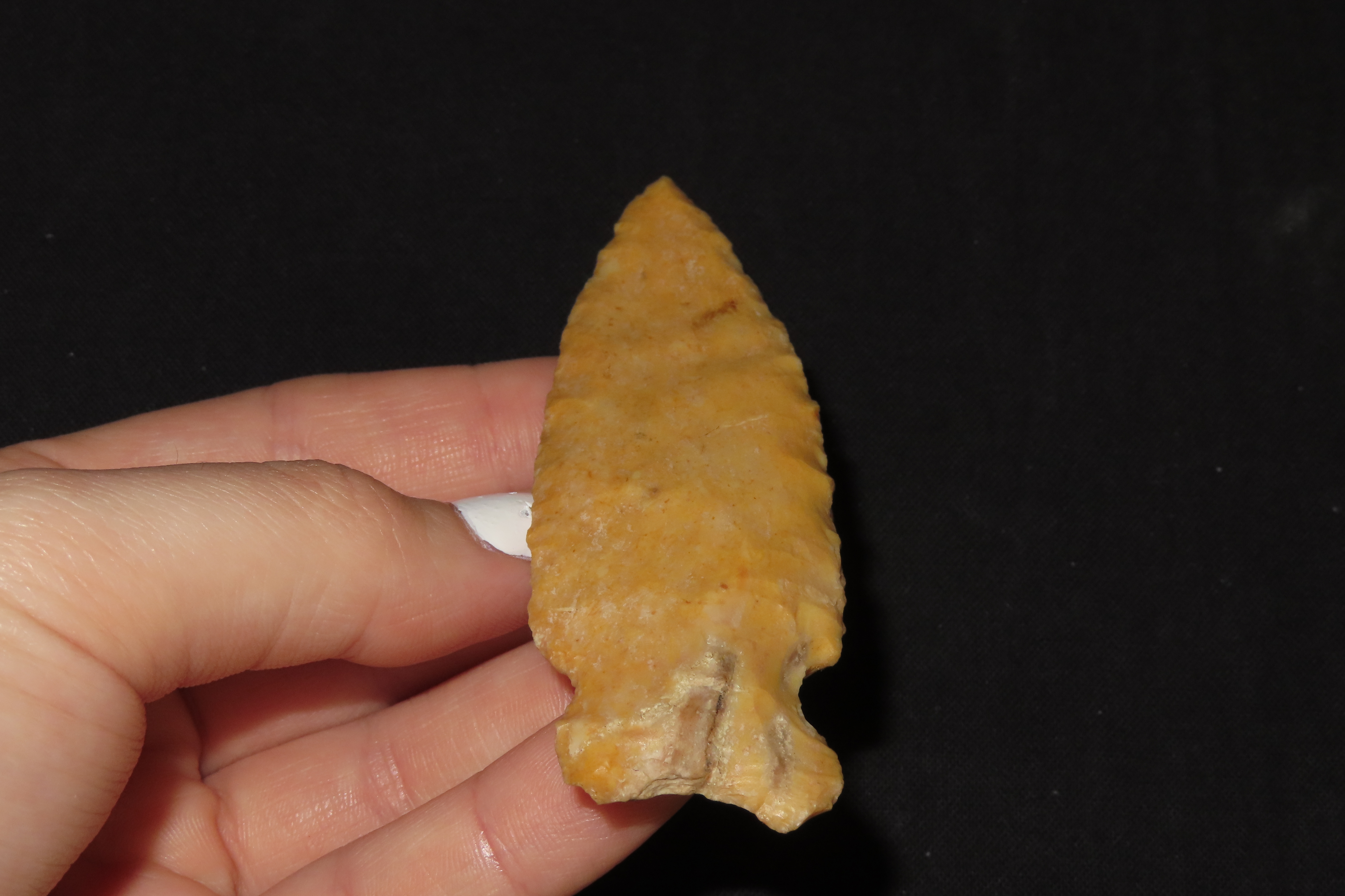 3 1/4" Ocola Point, Creek Stained, Scott Co., Illinois