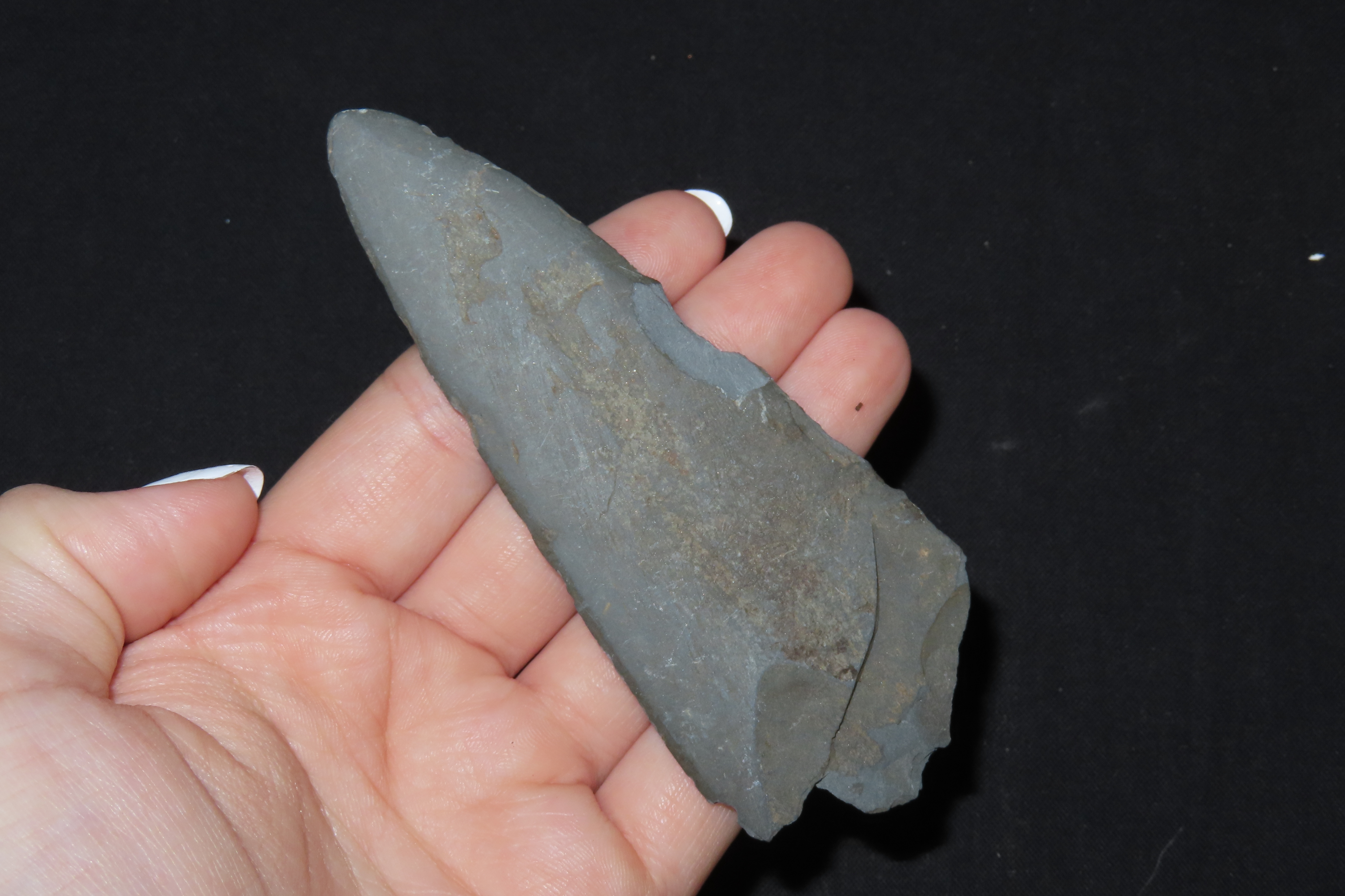 Lot of 2 Eskimo Slate Blade and Tip, Found in Alaska