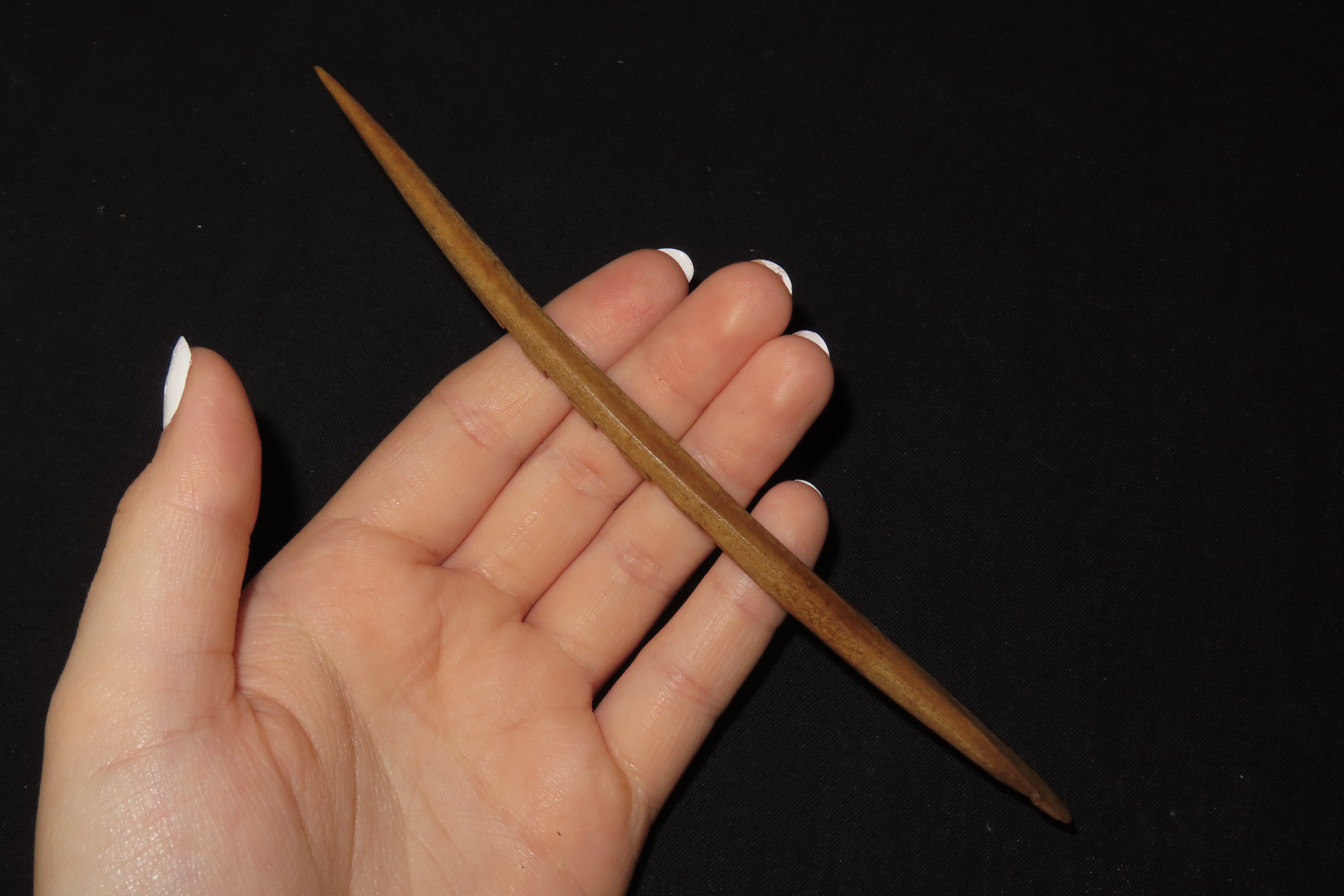Lot of 2 Eskimo Harpoon Tips, Longest 7 1/8", Bering Strait, Alaska