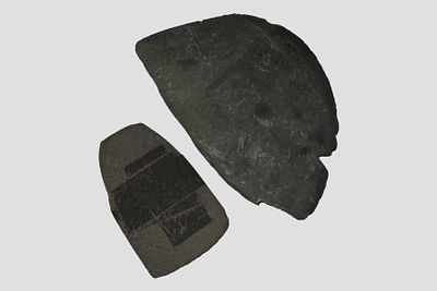 Lot of 2 Eskimo Slate Blades, Alaska