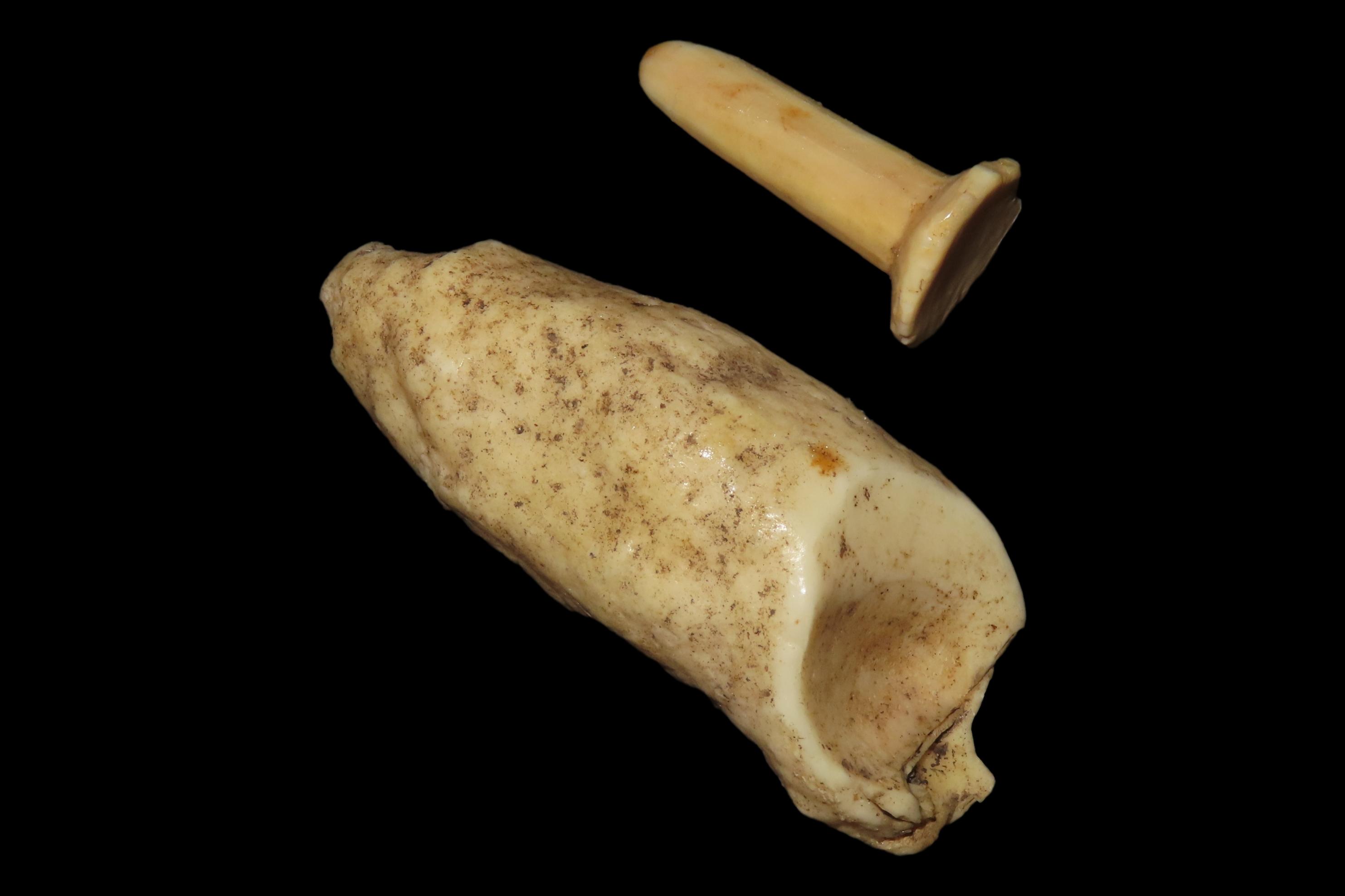 Lot of 2 Eskimo Whale Plugs, Alaska