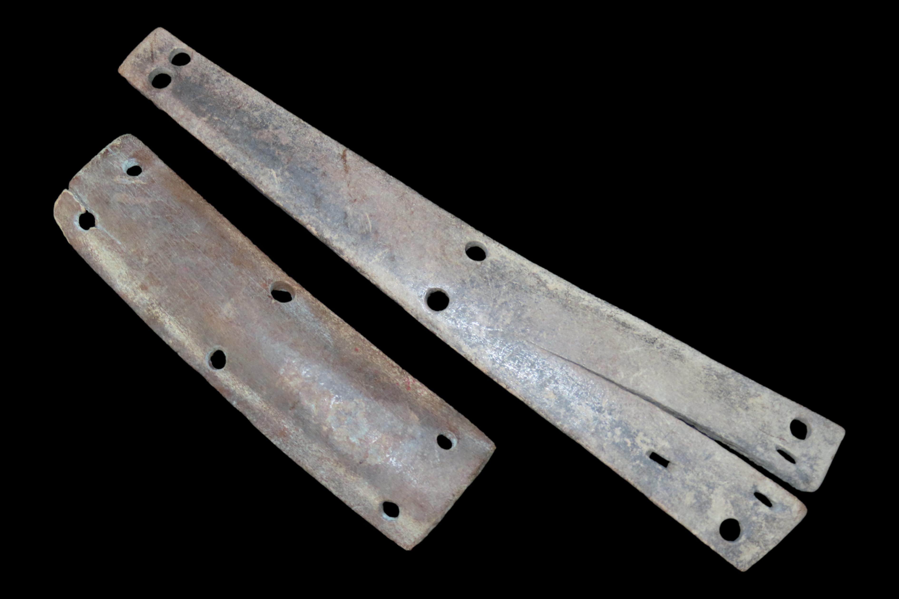 Punuk Eskimo Ceremonial Bone Armor, Largest 7 5/8", From Alaska