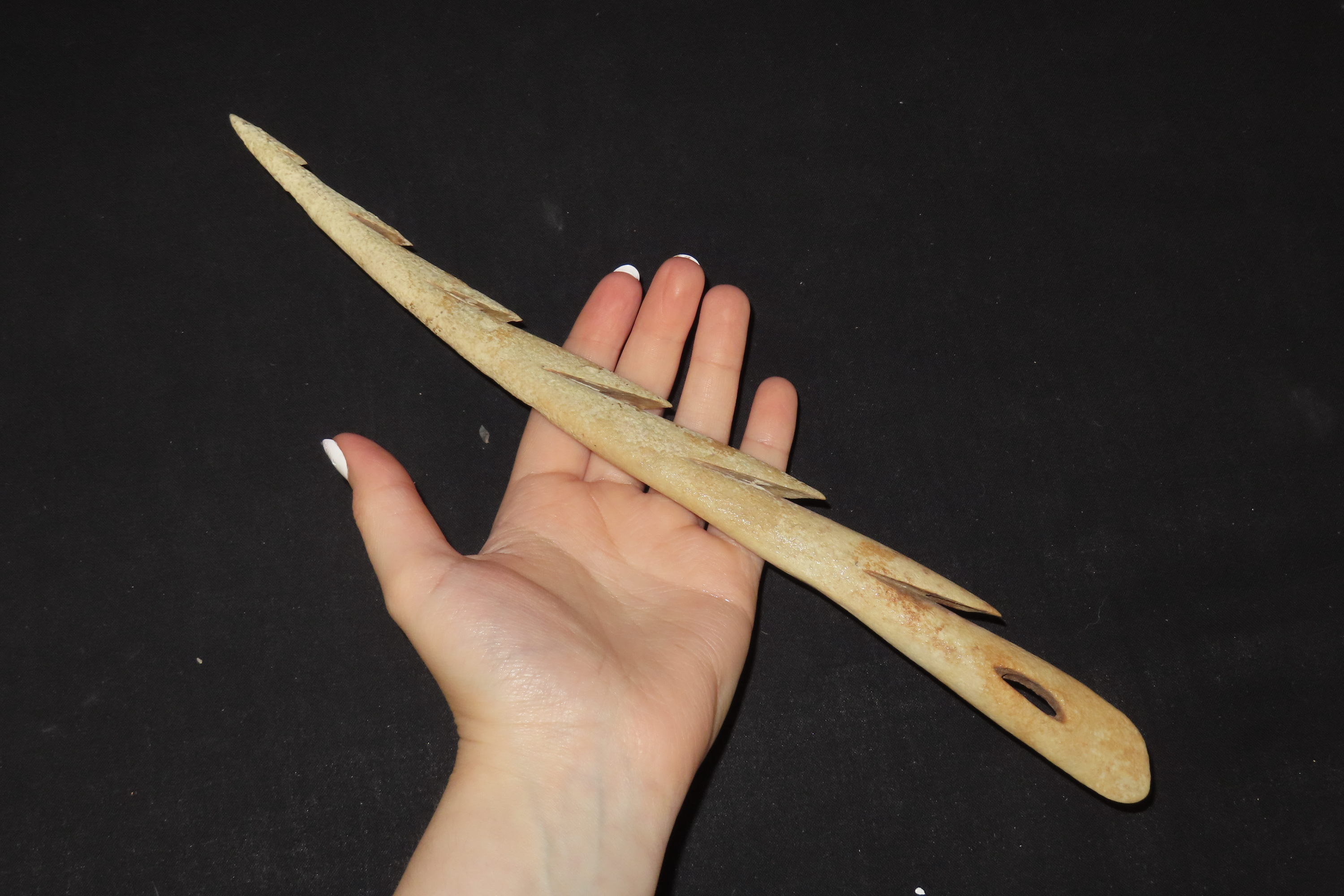 12.5" Large Harpoon Spear Head, Eskimo, Alaska