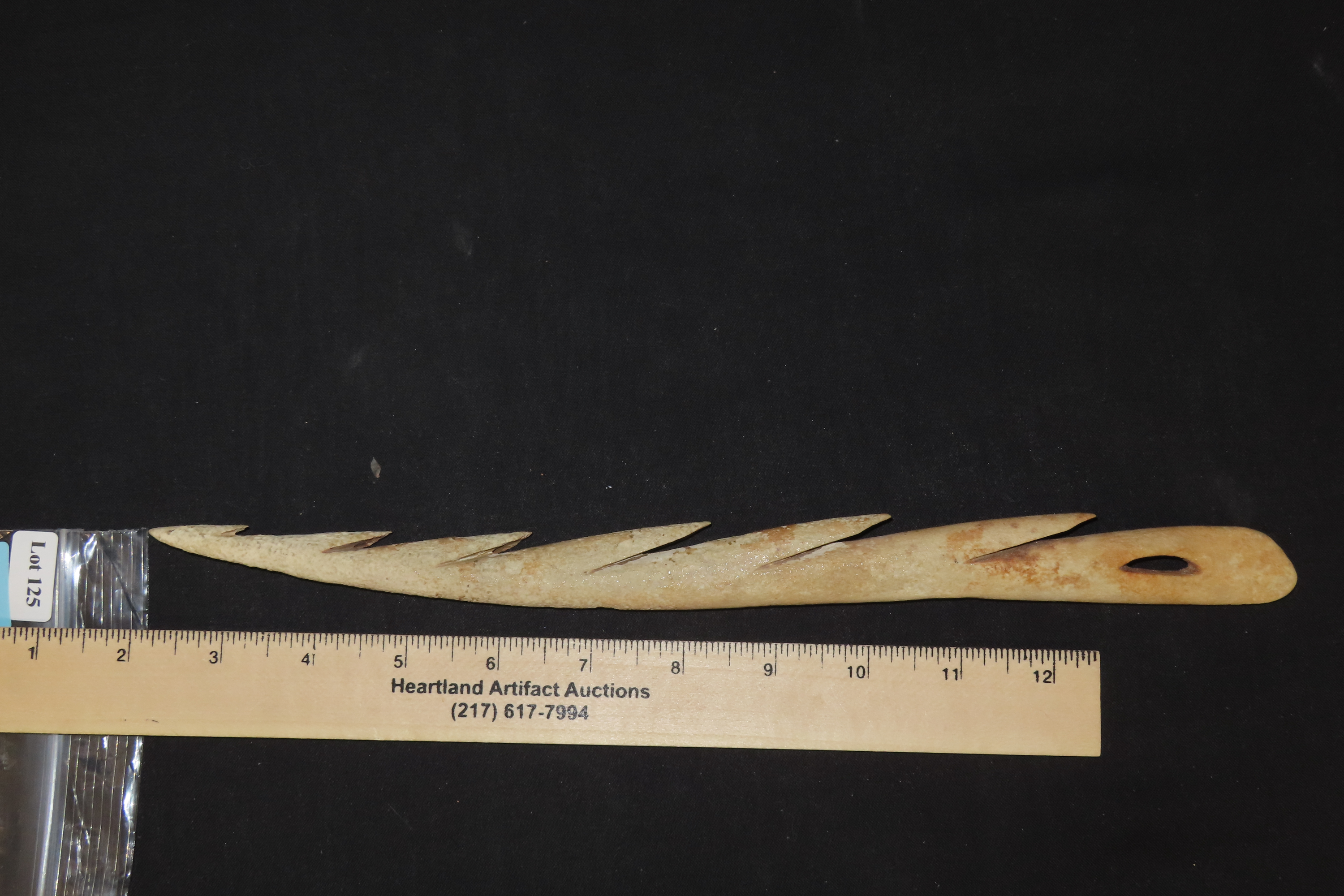 12.5" Large Harpoon Spear Head, Eskimo, Alaska