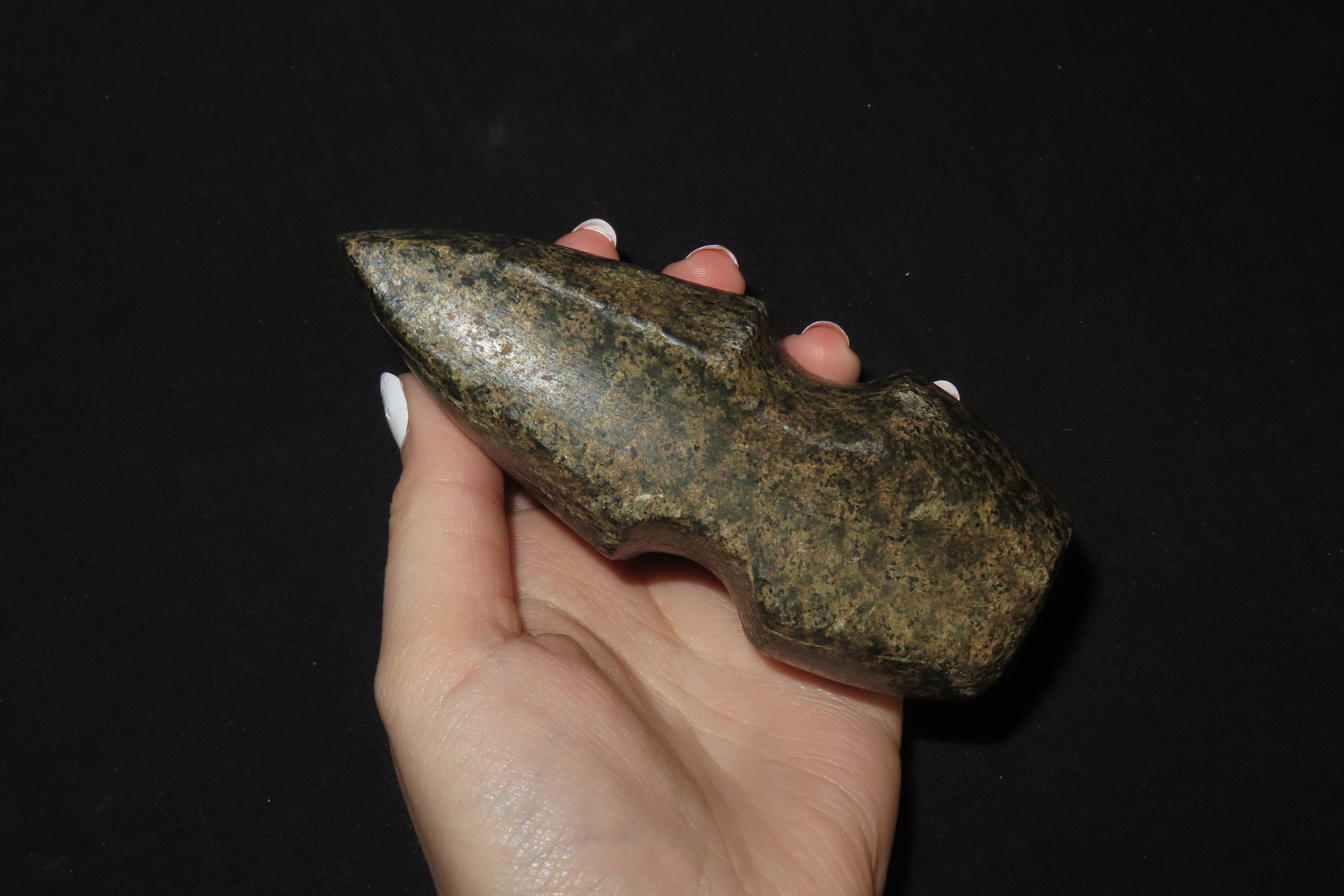 4 5/8" Three Quarter Grooved Axe, Motley COA, Pike Co., Illinois