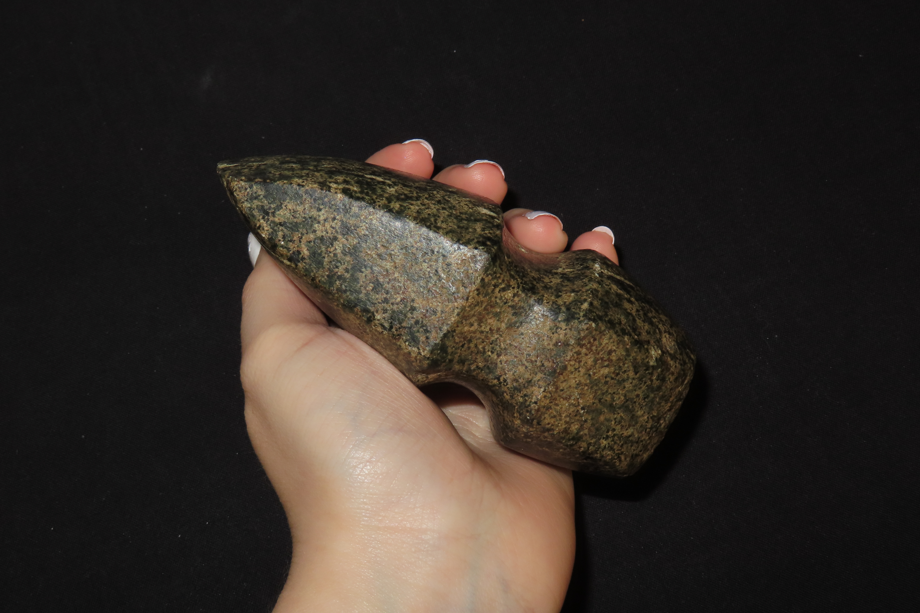 4 5/8" Three Quarter Grooved Axe, Motley COA, Pike Co., Illinois