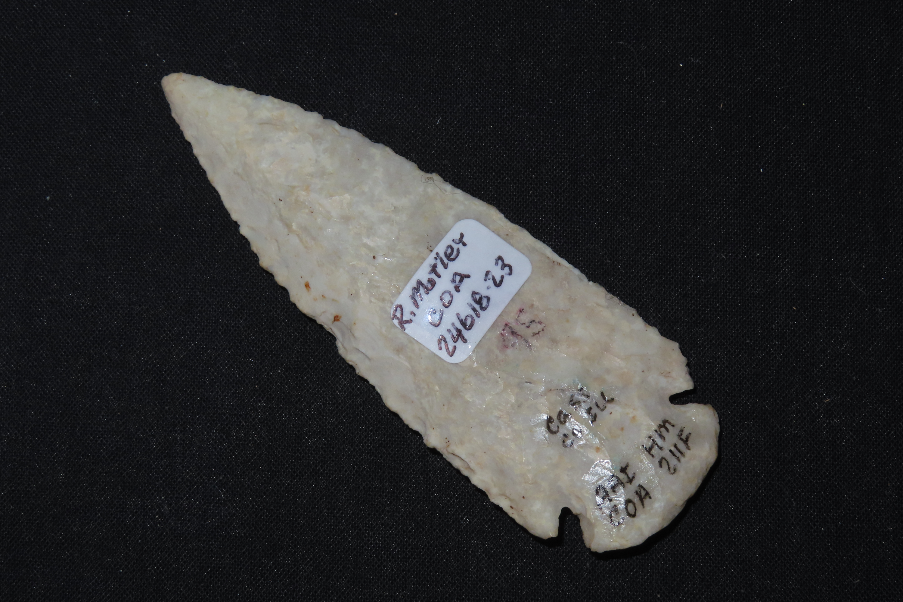 3 3/4" Dovetail, Motley COA, Cass Co., Illinois, Ex. Herb Mangold