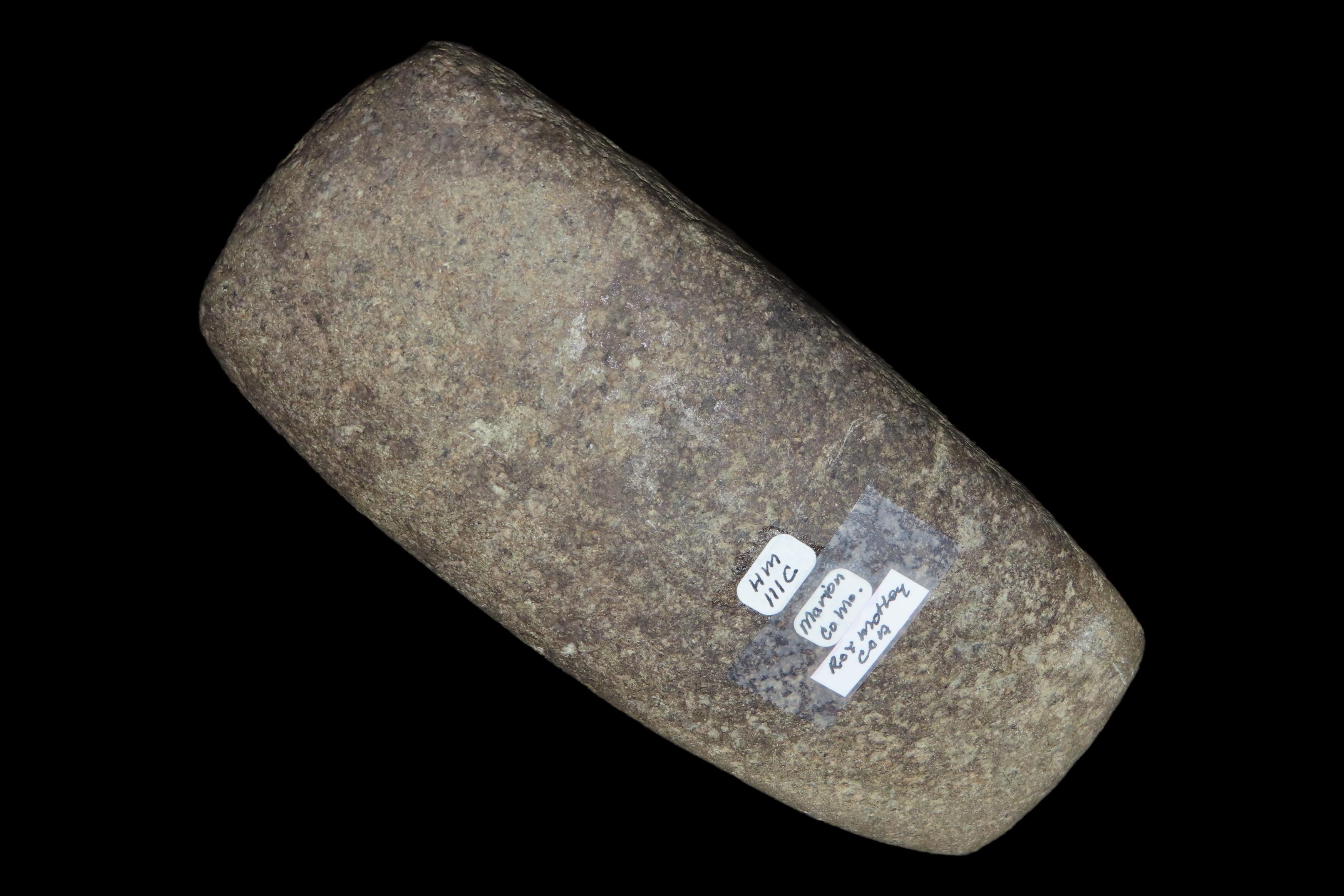 6 1/4" Axe Blank, Motley COA, Marion Co., Missouri, Ex. Herb Mangold
