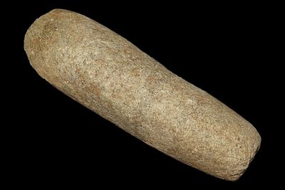 5 3/4" x 1 5/8" Stone Gouge or Adze, Grooved, Connecticut