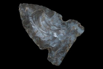 1 7/8" x 1 3/8" Hickory Ridge Point, Prenters Chert, Clay Co., Arkansas, Ex. George Robertson