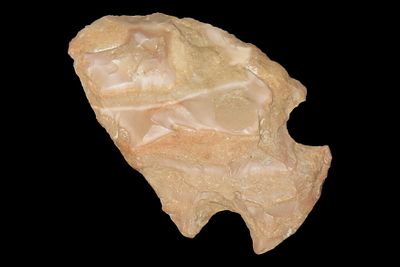 2 1/4" x 1 1/2" Snyder, Made of Local Chert, Clay Co. Arkansas, Ex. George Robertson