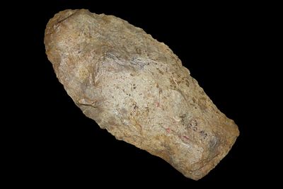 2 2/4" x 1 1/4" Hell Gap, Local Chert, Clay Co., Arkansas, Ex. George Robertson