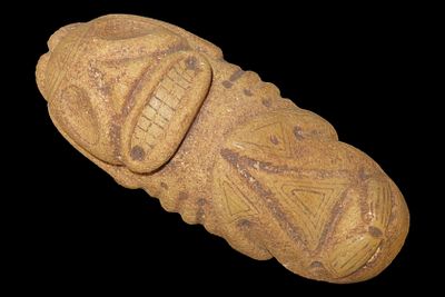 11" x 4 1/4" Ta&iacute;no Stone Effigy, Dominican Republic, Heavy Stone