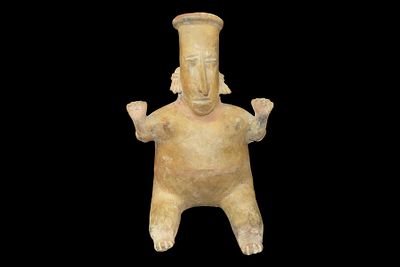 12" x 8" Large Pre-Columbian Jalisco Culture Figure, Western Mexico, 300 BC - 300 CE